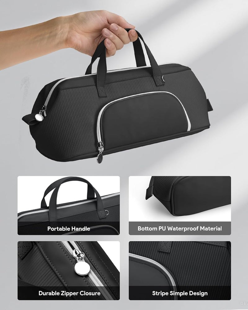 Lotour Hair Tools Travel Case Bag for Shark HD430 Flex Style/Dyson Hair Dryer/Dyson Airwrap, Portable Travel Storage Organizer for Hair Attachments (Black) - Image 5
